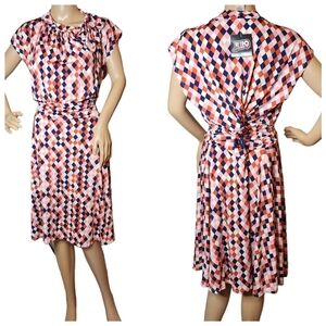 NWT Retrolicious Bombshell Argyle stretchy dress. 1X